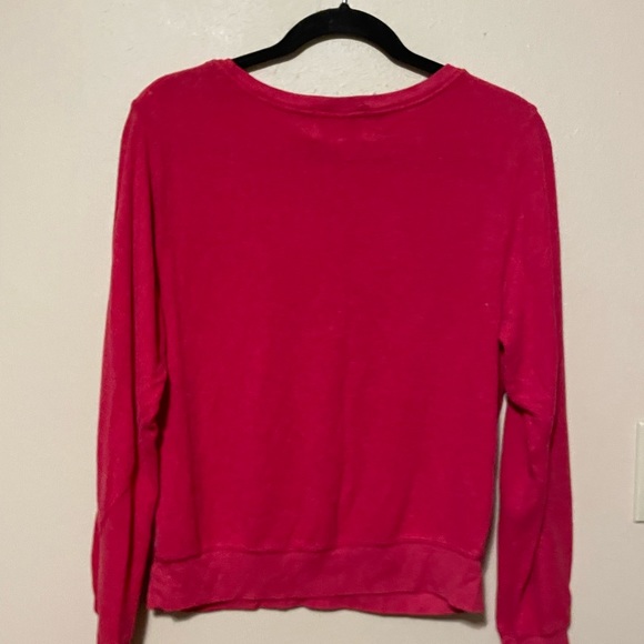 Wildfox X Coca Cola Enjoy Red Sherpa Faux Vintage Crewneck Sweatshirt - Picture 5 of 6